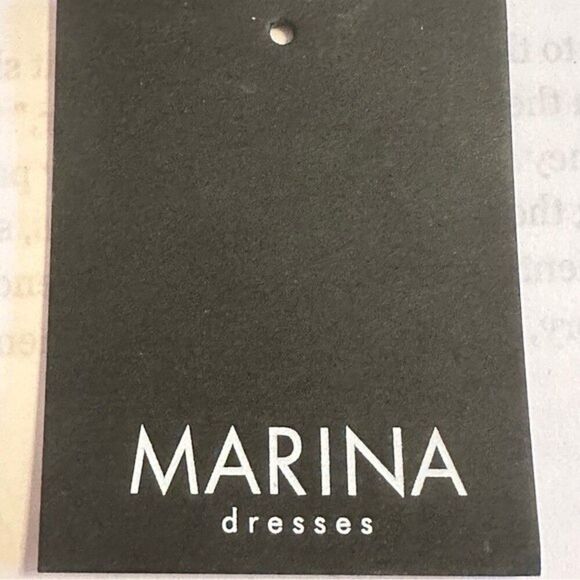 NWT Marina Blue Lace Sequin 3/4 Sleeve Shift Dress Size 8 - Picture 11 of 13